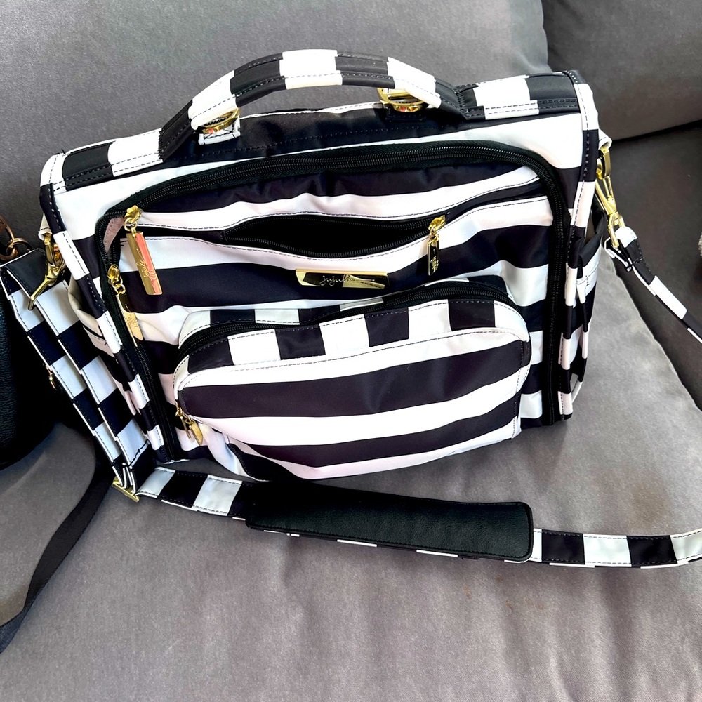 jujube BFF black and white stripe bag